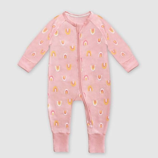 Pyjama Zippé Coton stretch Rainbow 3 mois de DIM Baby