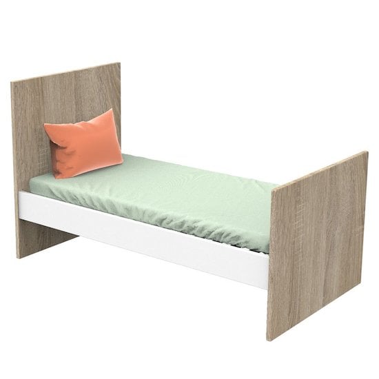 Nova New Little Big Bed 70x140 Blanc Lin De Sauthon Baby S Sweet Home Lits 70x140 Evolutifs Aubert