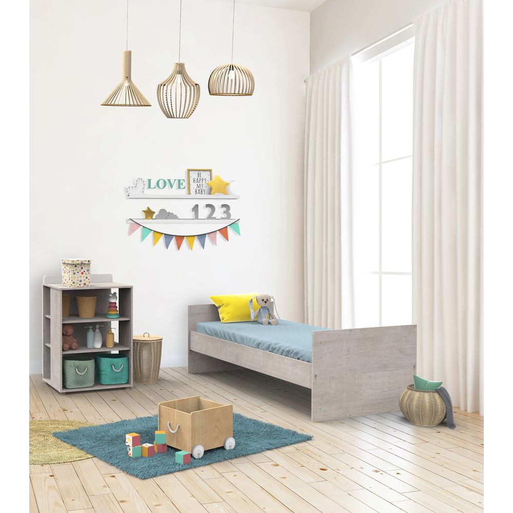 Nova New Lit Combine Evolutif 60x1 Gris Loft De Sauthon Baby S Sweet Home Lits 60x1 Evolutifs Aubert