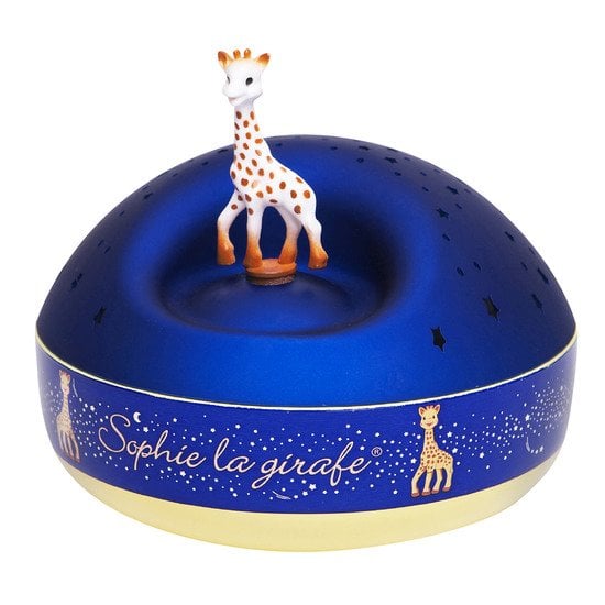 Projecteur Etoiles Musical Sophie La Girafe Bleu De Trousselier Veilleuses Aubert
