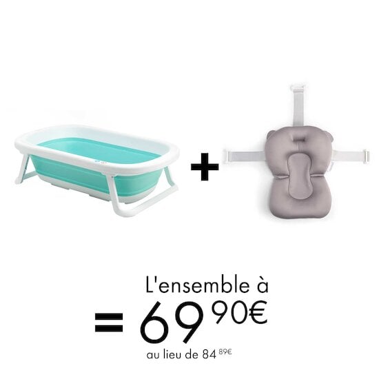 Offre Maïka & Formula Baby : Baignoire pliante + coussin de bain à 69,90€ au lieu de 84,89€   de Formula Baby