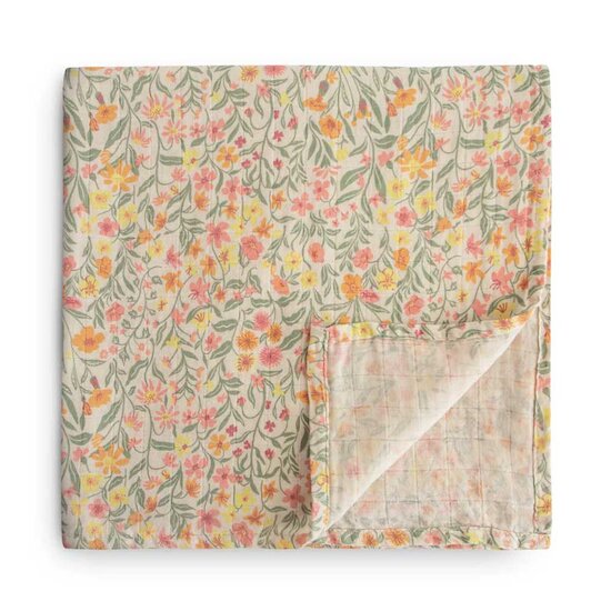 Couverture d'emmaillotage Pastel Blooms  de mushie