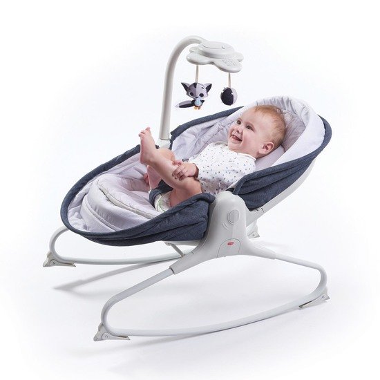 Transat Rocker Napper Evolution Blue Jean De Tiny Love Transats Aubert