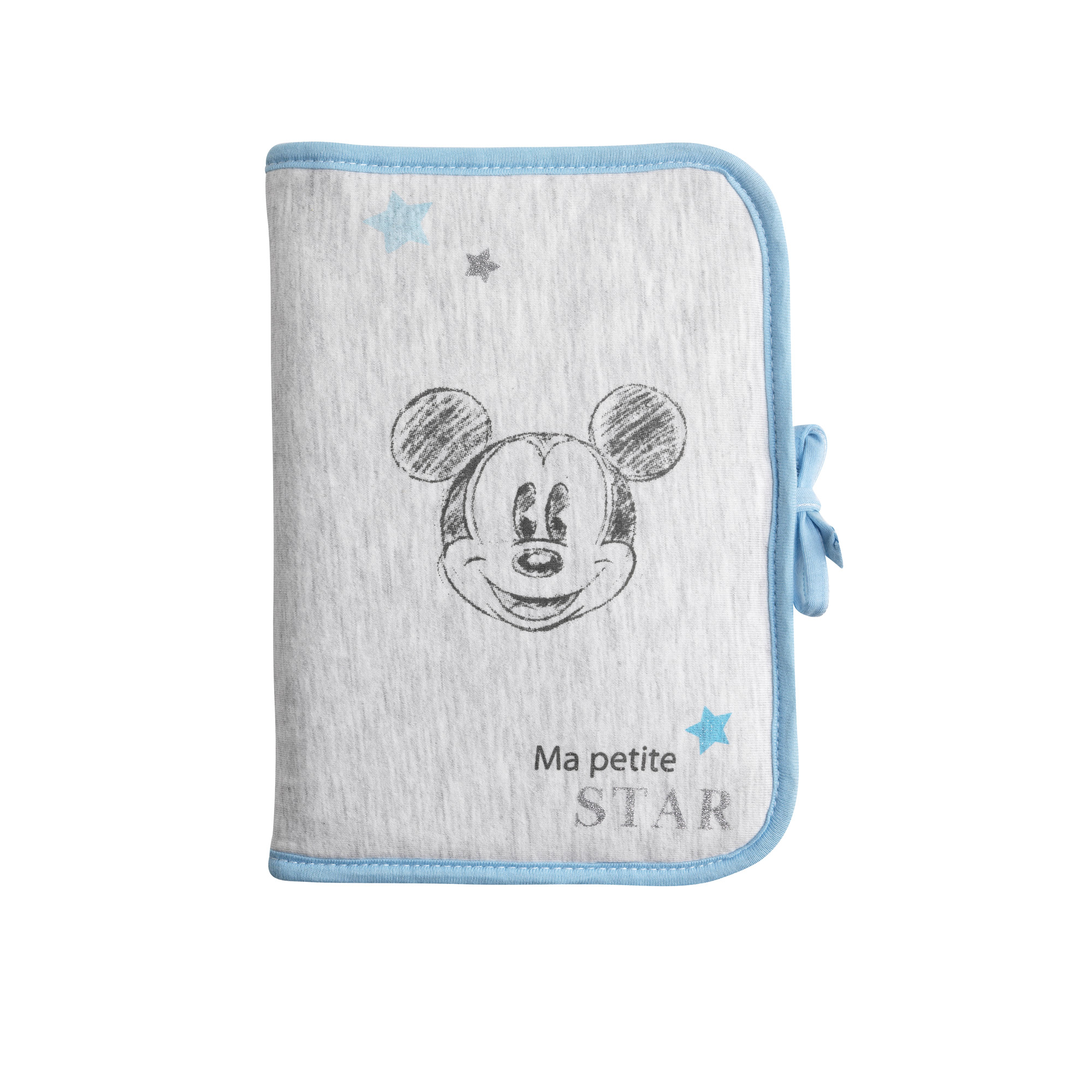 Mickey Minnie Protege Carnet De Sante Bleu De Disney Baby Mickey Aubert