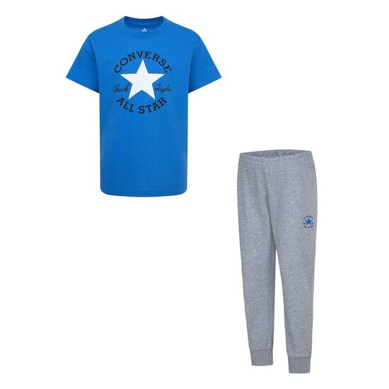 Ensemble t-shirt + jogging Bleu / Gris 36 mois de Converse