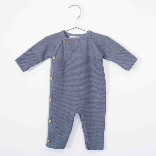 Combinaison sans pieds Petits Chats Bleu Orage 0 mois de La Manufacture de Layette