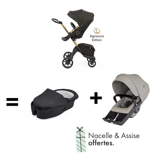 Offre xPlory : la nacelle & l'assise Trailz OFFERTES pour l'achat d'une poussette xPlory Signature de Stokke !   de Stokke®