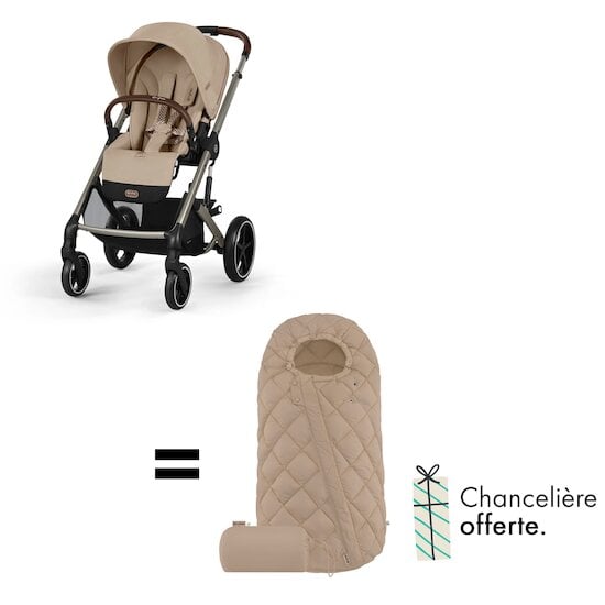 Offre Cybex : Chancelière Snogga 2 OFFERTE pour l'achat d'une poussette Balios S Lux   de CYBEX