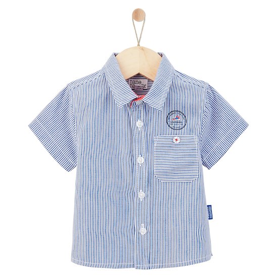 Chemise manches courtes Ray Cruzy Santa Cruz Bleu  de Nano & nanette