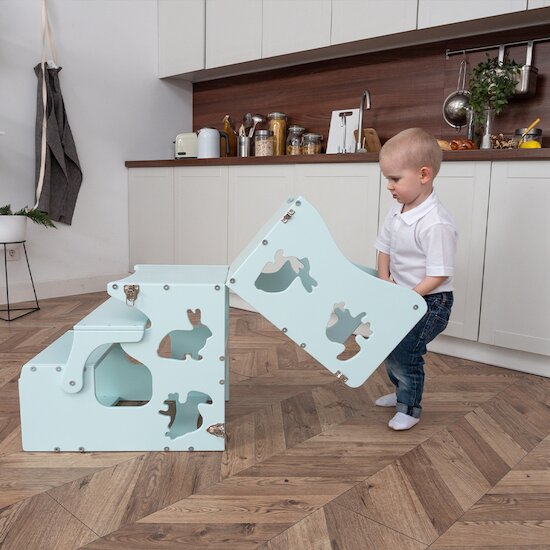 Tour d'apprentissage Montessori Animaux Bois de Wood and Hearts