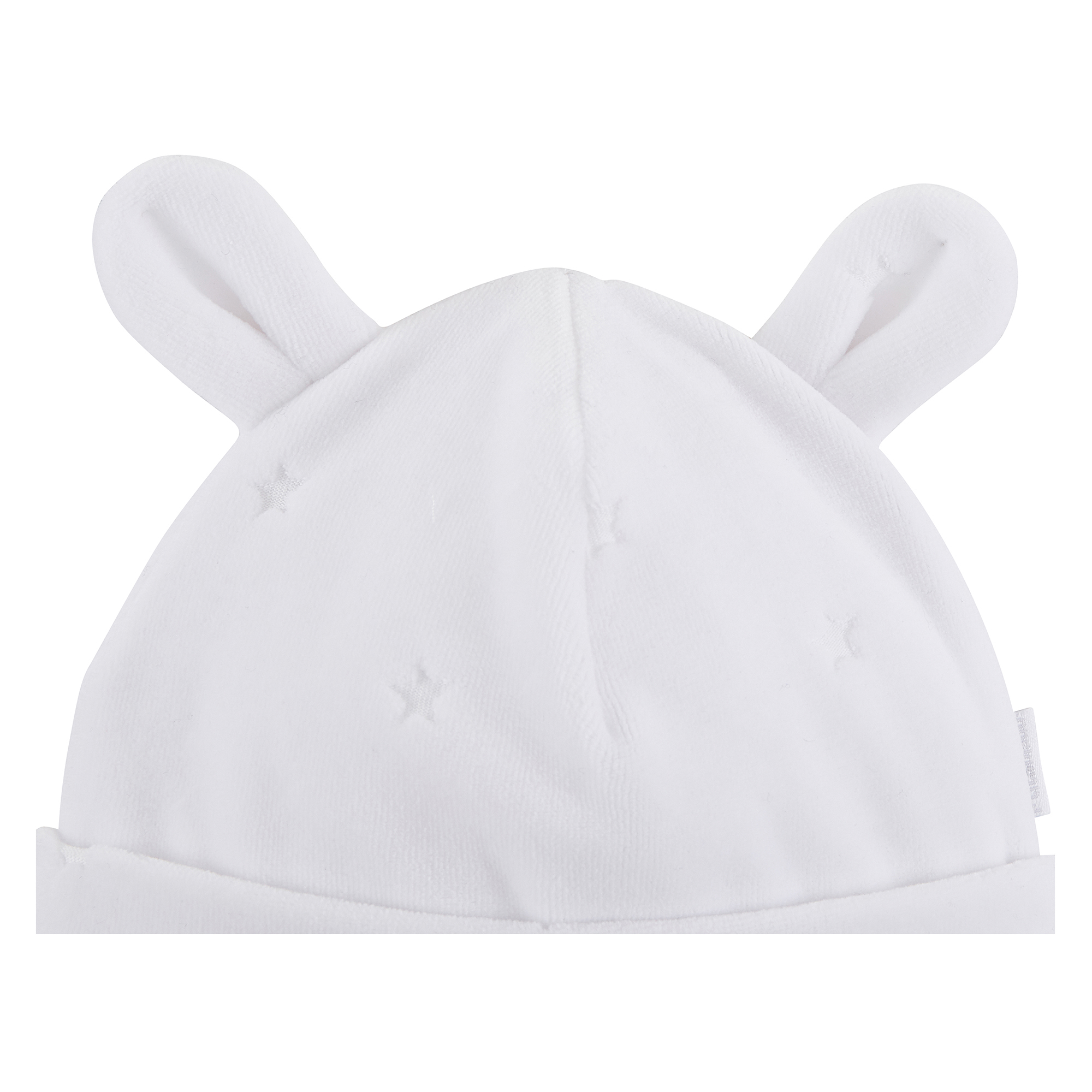 Bonnet de naissance en cachemire blanc pour bébé - Malgo