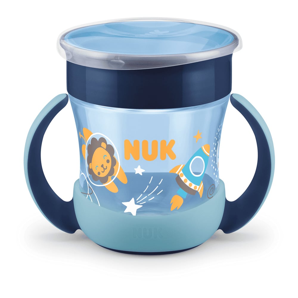 Nuk Tasse d'Apprentissage Magic Cup 360 +8m Tortue Bleu 230ml - Cdiscount  Puériculture & Eveil bébé