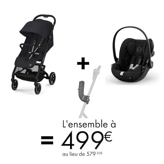 Offre Cybex : poussette Beezy + siège auto Cloud G + adaptateurs   de CYBEX