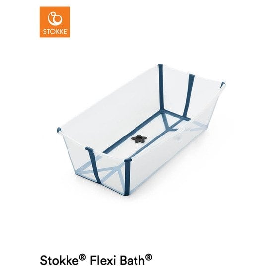 Baignoire Flexi bath X-Large Transparent Bleu  de Stokke®