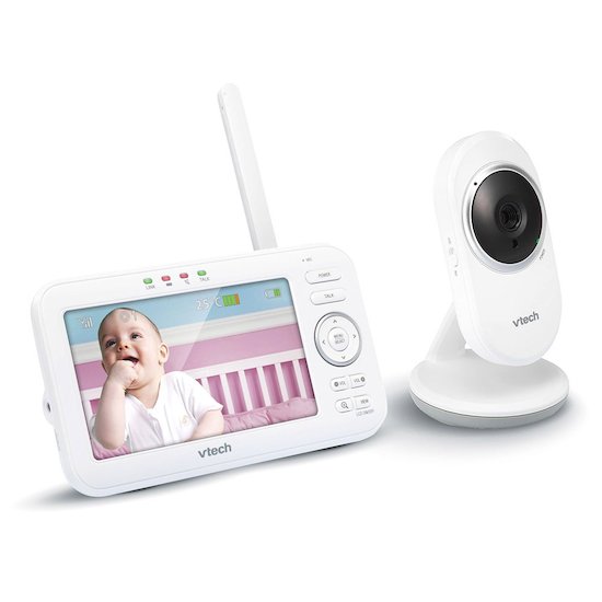 Babyphone nomade blanc moniteur bébé avec interphone bidirectionnel avidsen  123203 ADVISEN