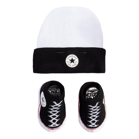 Chaussons + bonnet Black 6-12 mois de Converse