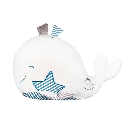 Pyjama bébé velours blanc blue baleine naissance ouverture devant de  Sauthon baby deco sur allobébé