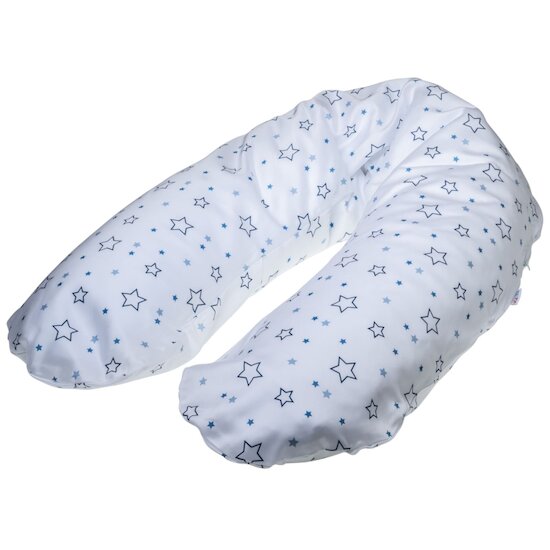 Housse pour coussin d'allaitement Lyocell Etoiles Bleu  de Kuli-Muli