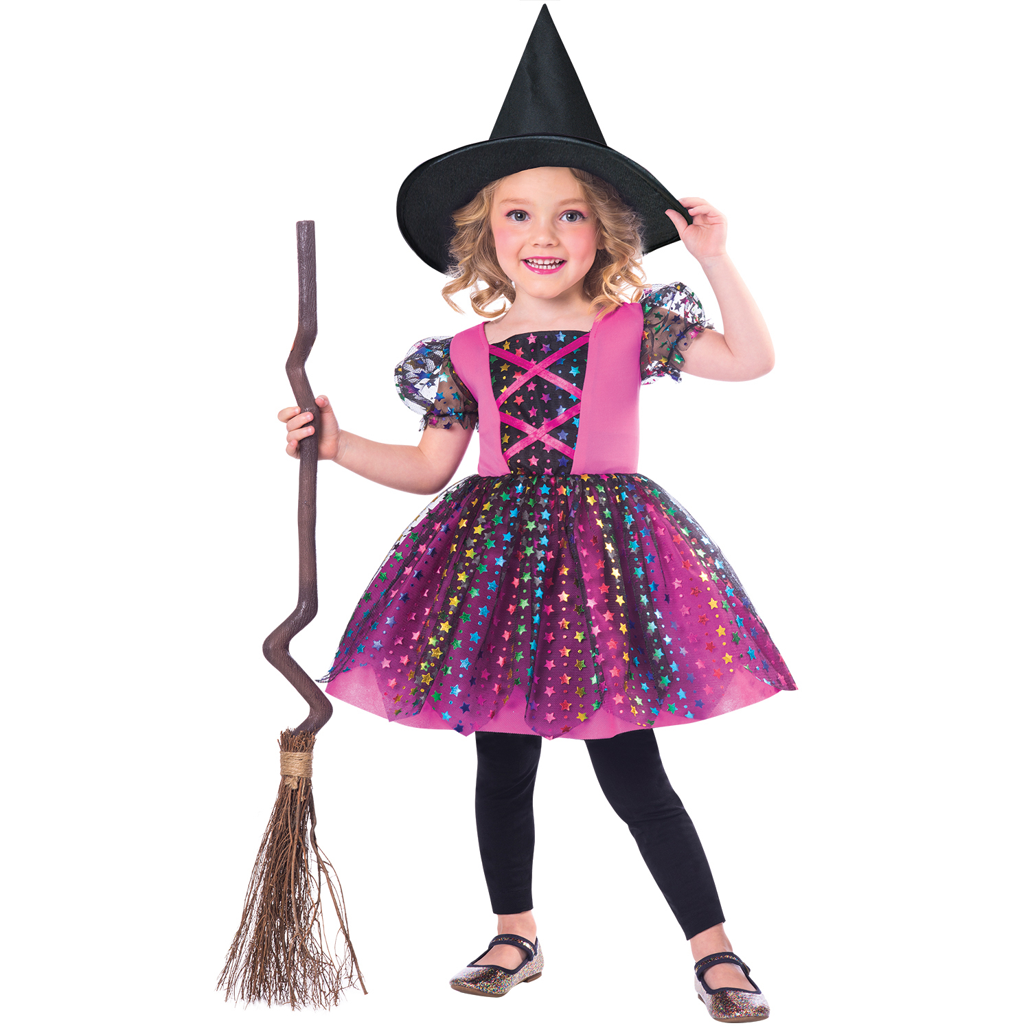 Costume fille Petite sorcière 1-2 ans de Amscan, Déguisements Halloween