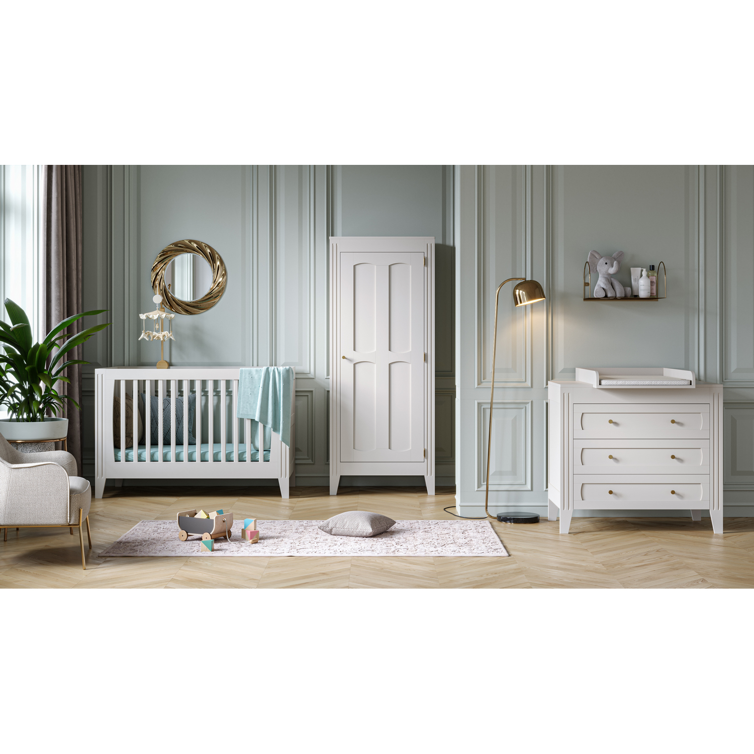 Armoire 1 porte blanche Milenne Vox