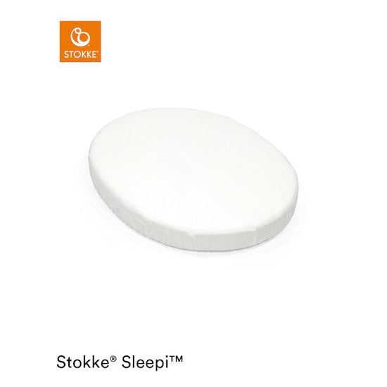 Drap-housse Stokke® Sleepi™ Mini Blanc 0-6 mois de Stokke®