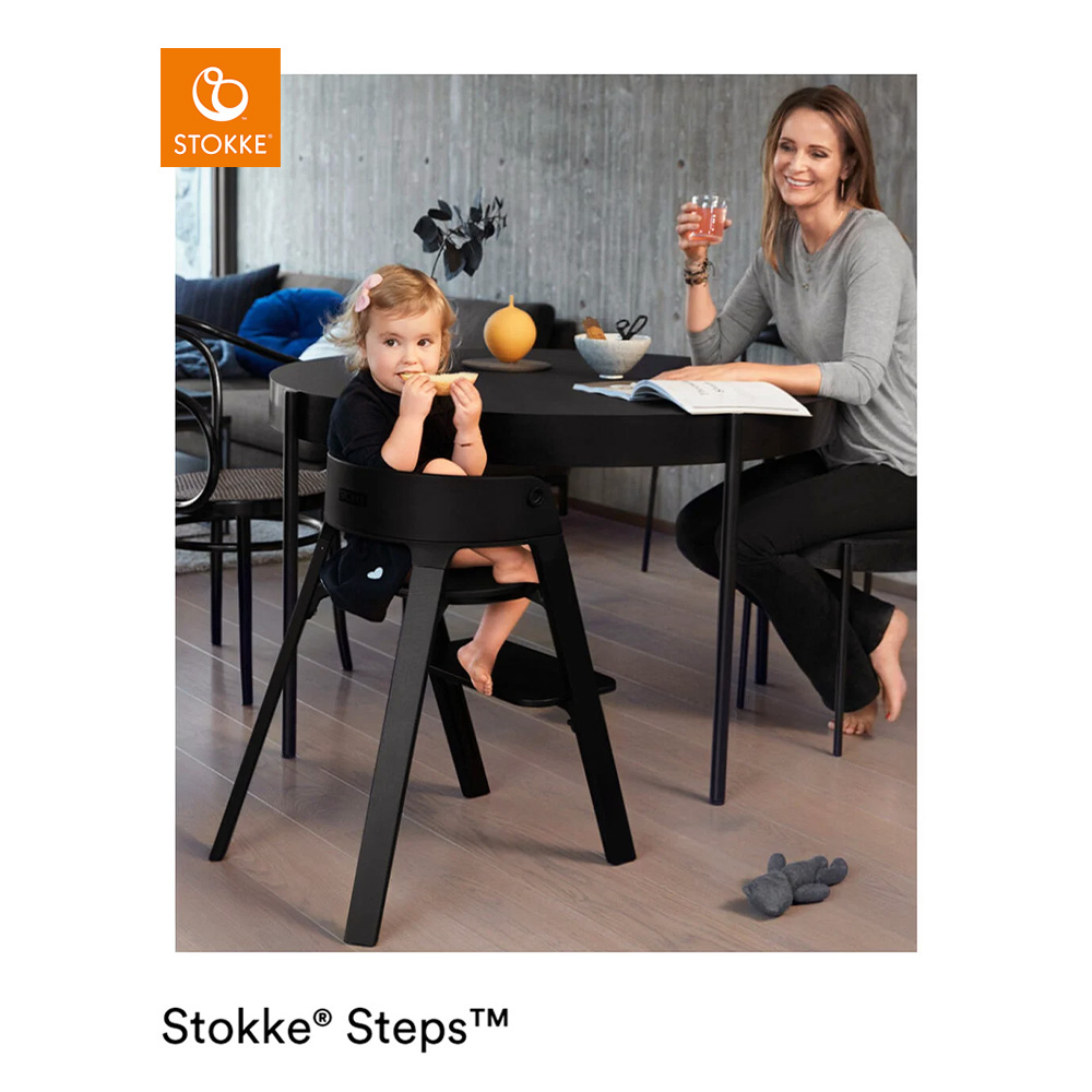 Chaise Steps™ Noir de Stokke®, Chaises hautes évolutives : Aubert
