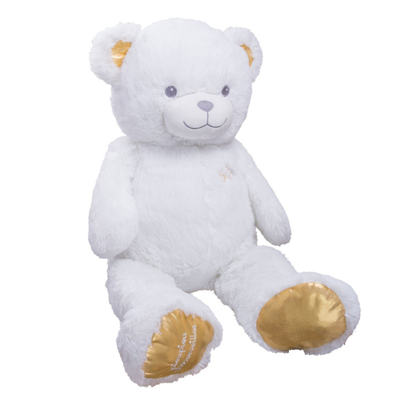 Peluche géante - Gaston Beige - ours peluche 120cm - Made in France