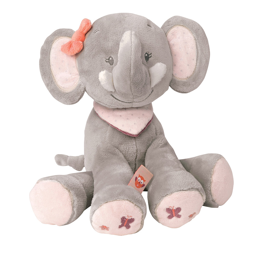 Adele Valentine Peluche Elephant De Nattou Peluches Aubert