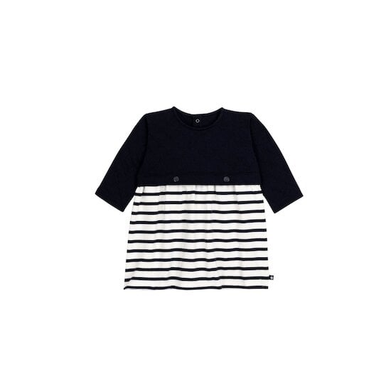 Robe à manches longues en tubique Smoking  de Petit Bateau