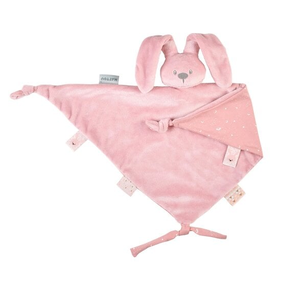 Lapidou grand doudou lapin Vieux rose 65 cm de Nattou