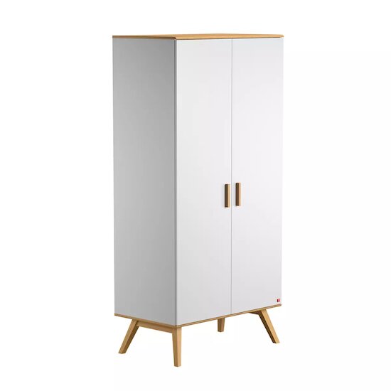 Nautis armoire 2 portes Blanc/Bois  de Vox