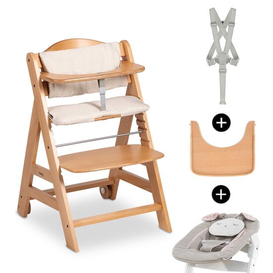 Chaise haute Beta + et newborn set Alpha   de Hauck