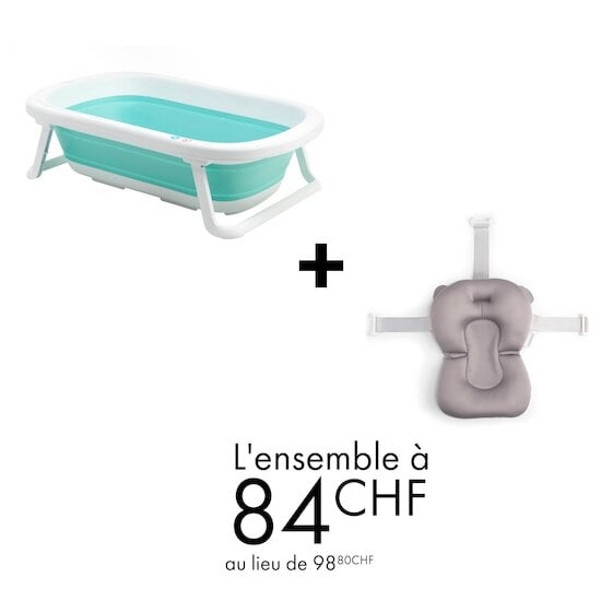 Offre Formula Baby : baignoire pliante XL + coussin de bain à 84.- au lieu de 98,80.-   de Formula Baby