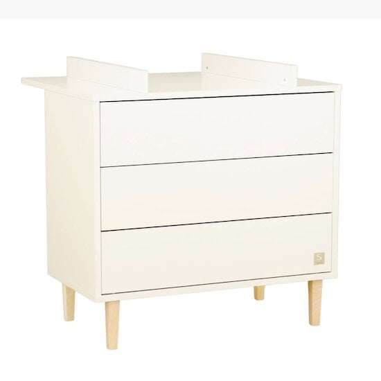 Paloma Commode 3 tiroirs Blanc neige  de Sauthon Baby's Sweet Home