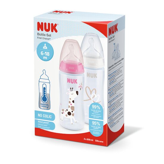 NUK BIBERON FIRST CHOICE+ TEMPERATURE CONTROL PP300 ML LATTICE 6-18 MESI 1  PEZZO