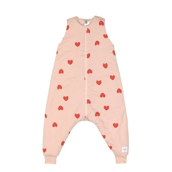 Combinaison pour dormir enfants Coeur, pêche rose 1-2 ans de Lässig