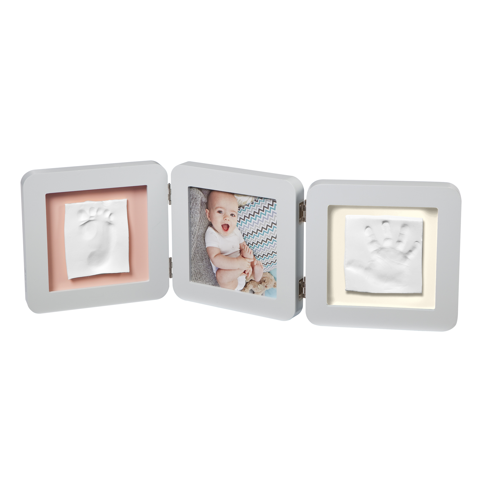 Cadre empreinte bébé 3 volets my baby style blanc Couleur