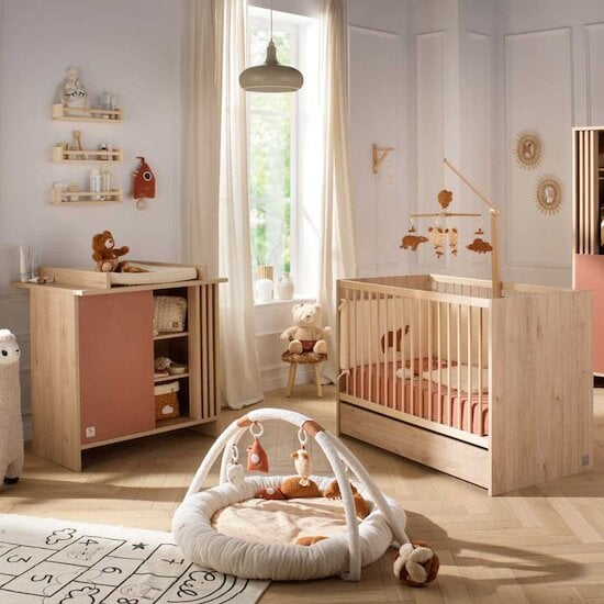 Chambre Tokyo Duo : Lit 60 x 120 + Commode   de Sauthon Baby's Sweet Home