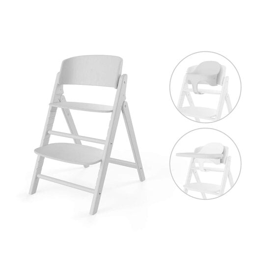 Chaise haute Click & Fold pack 3en1 All white  de CYBEX