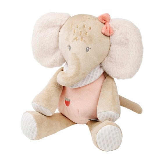 Flo, Ernest & Oli Peluche Éléphant Oli Rose 29 cm de Nattou