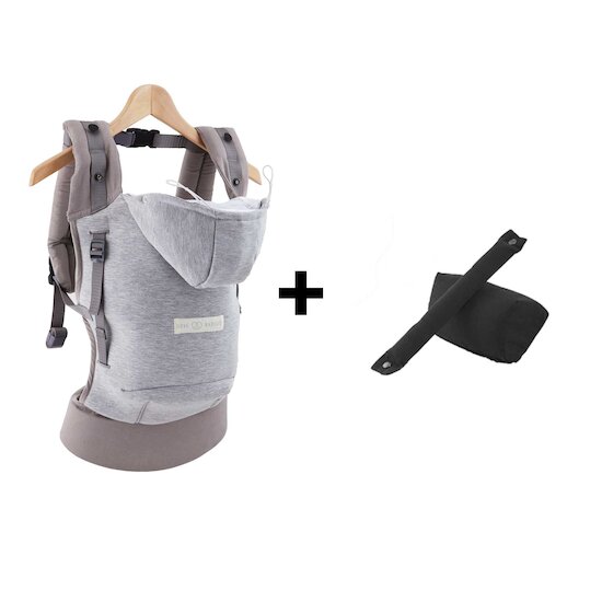 Porte-Bébé Hoddie Carrier + Kit Nouveau Né Gris Athlétique  de Love Radius