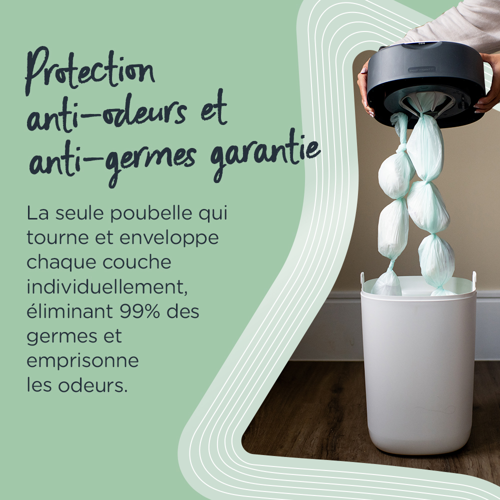 Tommee Tippee - Poubelle à Couches Sangenic Tec, Blanche 