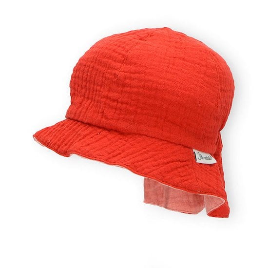 Casquette nuque longue réversible Rouge/Rose 51 de Sterntaler