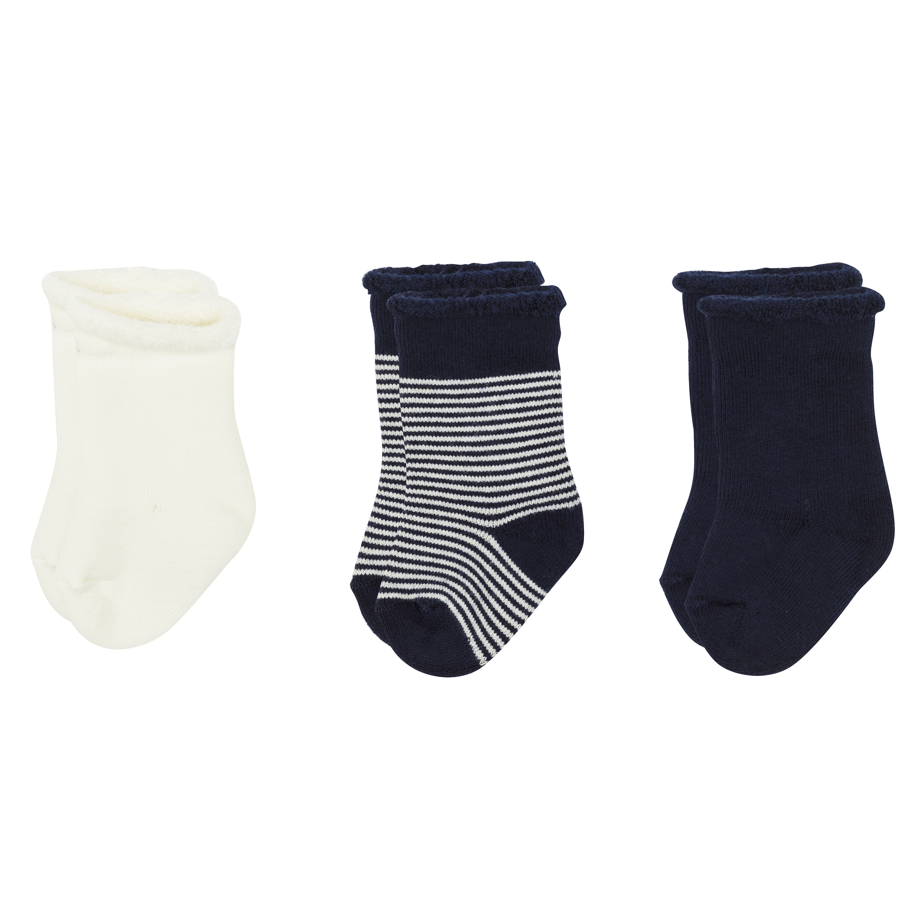 Trio De Chaussettes Bebe En Tricot Noir 19 22 De Petit Bateau Chaussettes Garcon Aubert