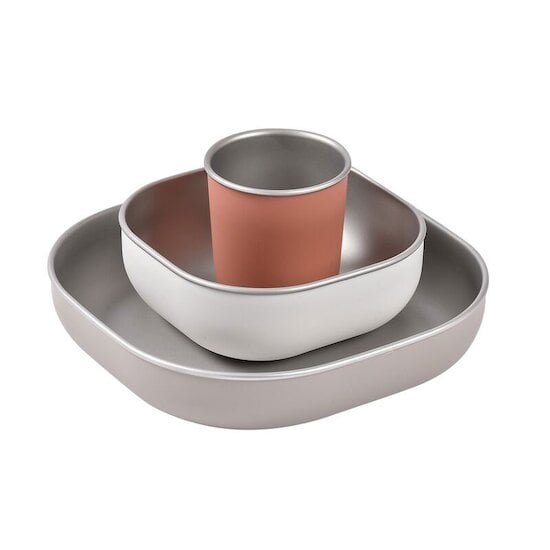 Coffret repas Inox Terracotta  de Béaba