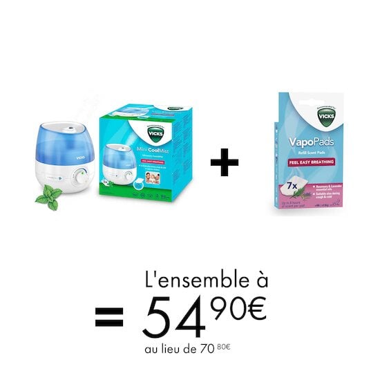 Offre Vicks : Humidificateur + recharges à 54,90€ au lieu de 70,80€   de Vicks