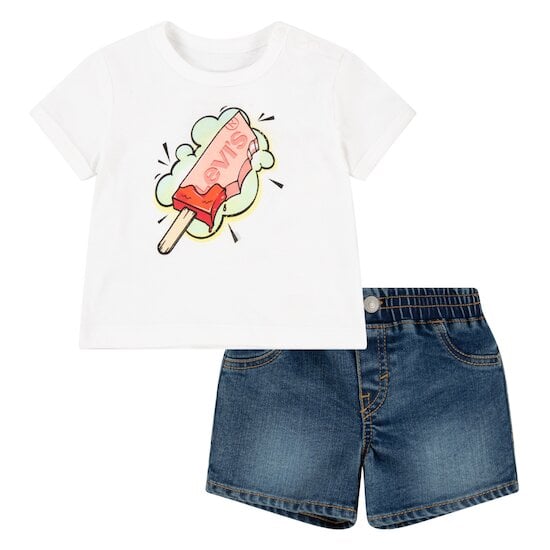 Ensemble Popsicle Blanc 6 mois de Levi's Kids