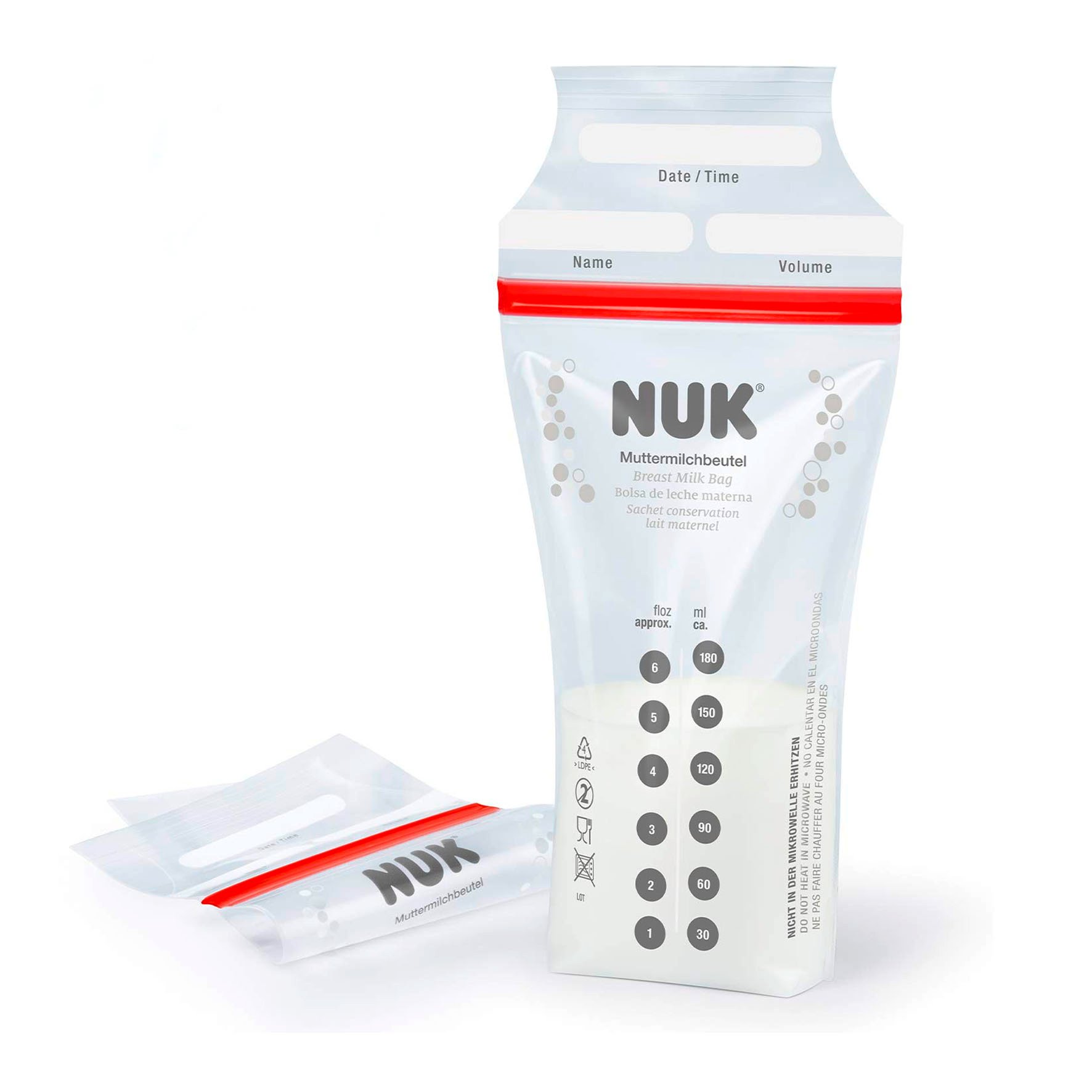 25 sachets de conservation lait maternel de Nuk, Pots de conservation :  Aubert
