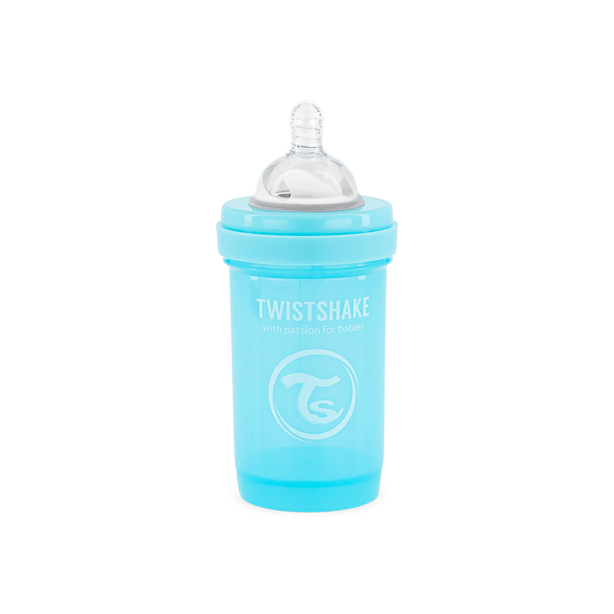 BIBERON ANTICOLICO CRISTAL 0m+ 180 ML. TWISTSHAKE D.INDEPENDENT -  BabysOnline®