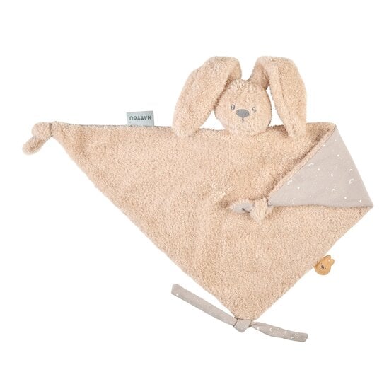 Lapidou grand doudou lapin Teddy sable  de Nattou